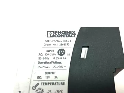 USED PHOENIX CONTACT PRIMARY SWITCHED POWER SUPPLY 2868570
