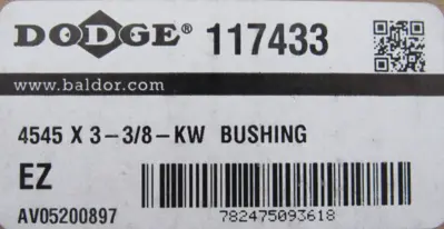 NEW DODGE 117433 BUSHING 4545 X 3-3/8-KW