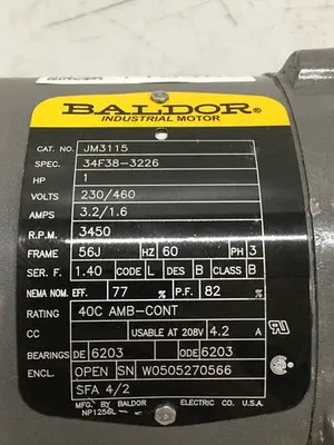USED BALDOR JM3115