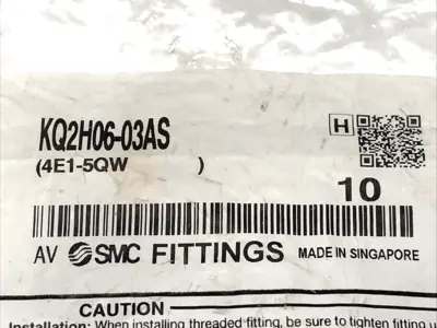 New | in-Stock SMC Straight Snorkel Pneumatic Joint LOT OF 10 Parts (Hydraulics and Pneumatics) Michigan US | Maverick Industrial Sales #1424649