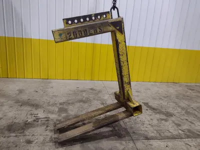 2,000 LB x 42" x 48" NATIONAL IND PALLET LIFTER CRANE ATTACHEMENT: STOCK #22369