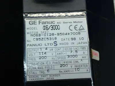 USED FANUC A06B0128B584#7008