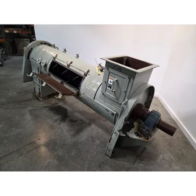 Used 24" Dia. X 8' Continuous Process Paddle Mixer Jacketed Pug Mill - NO DRIVE