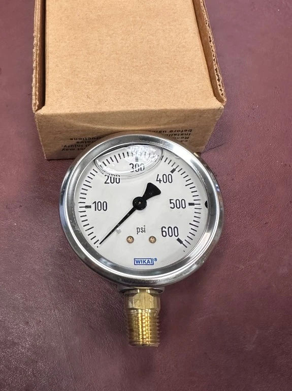 WIKA 213.53 2.5" 600PSI PRESSURE GAUGE - NEW