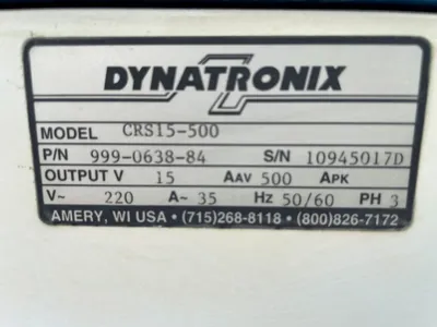 USED DYNATRONIX CRS15-500