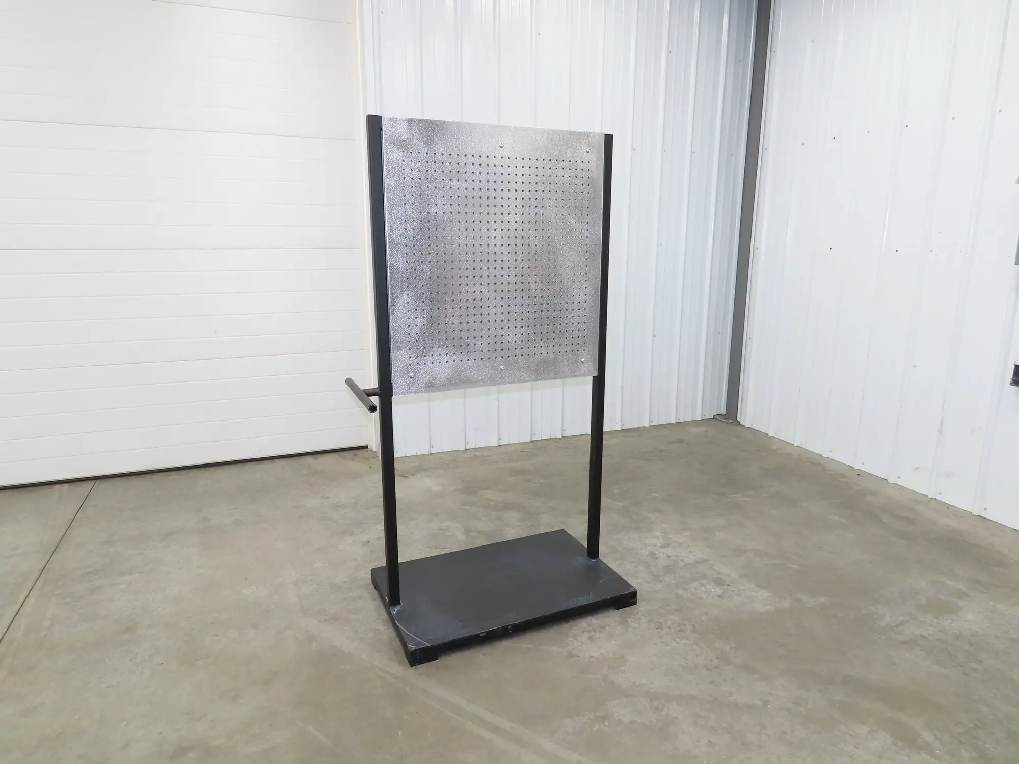 Mobile Work Cart Pegboard Workstation No Caster Wheels 31x34" W/ 34x22" Base