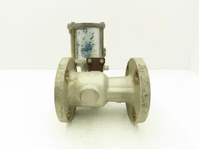 Jamesbury 5150 31 3600TT 2" Flanged Ball Valve Pneumatic Air Actuated 316SS