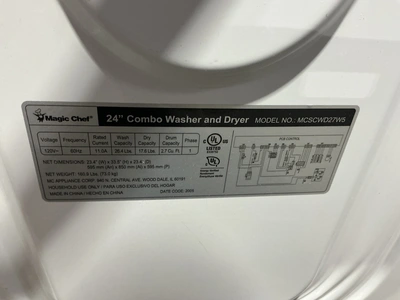 Used MAGIC CHEF MCSCWD27W5 Residential Appliances Michigan US | Miedema Asset Management Group #1468535