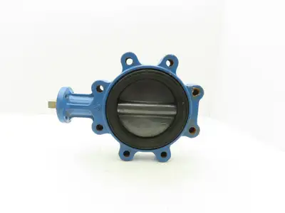 Durco 6" Lug Style Butterfly Valve Lined Disc 150psi DN150  *Cracked Seal*