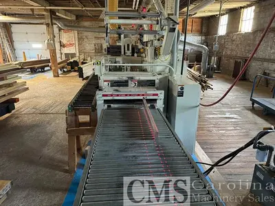 USED MEREEN JOHNSON 312DC/SR-J GANG RIP SAW WITH HYDRAULIC INFEED