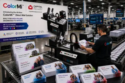 New | in-Stock CAPITAL MAILING EQUIPMENT COLORMI™ CMYK Envelope production and printing Michigan US | Capital Mailing Equipment #1494235