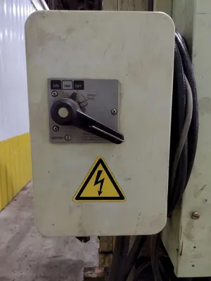 220 TON AIDA MODEL #NC1-200(2) GAP FRAME PRESS, WITH 9.84" STROKE: STOCK #22203