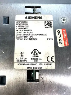 Siemens 6EP1933-2EC51 Sitop Power Supply UPS500S (8.4.7)