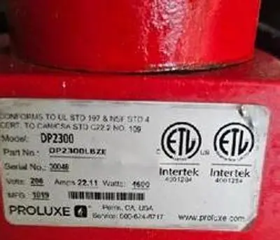 USED PROLUXE DP2300