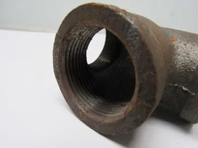Anvil International 1-1/4" X 1-1/4"X 1" Reducing Tee Black Pipe Lot OF 4