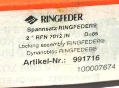 NEW RINGFEDER 2" LOCKING ASSEMBLY 991716
