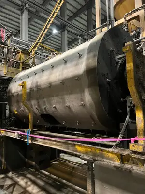 Regrind Ball Mill 2 m x 3.4 m w/ Gear Reducer & 160 kW Motor