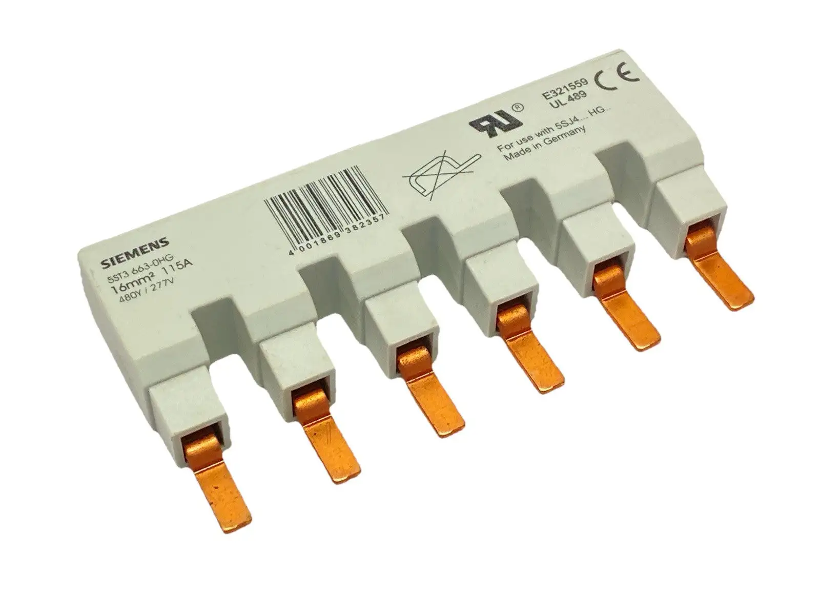 USED SIEMENS BUSBAR 6X1 115A 480Y/277V