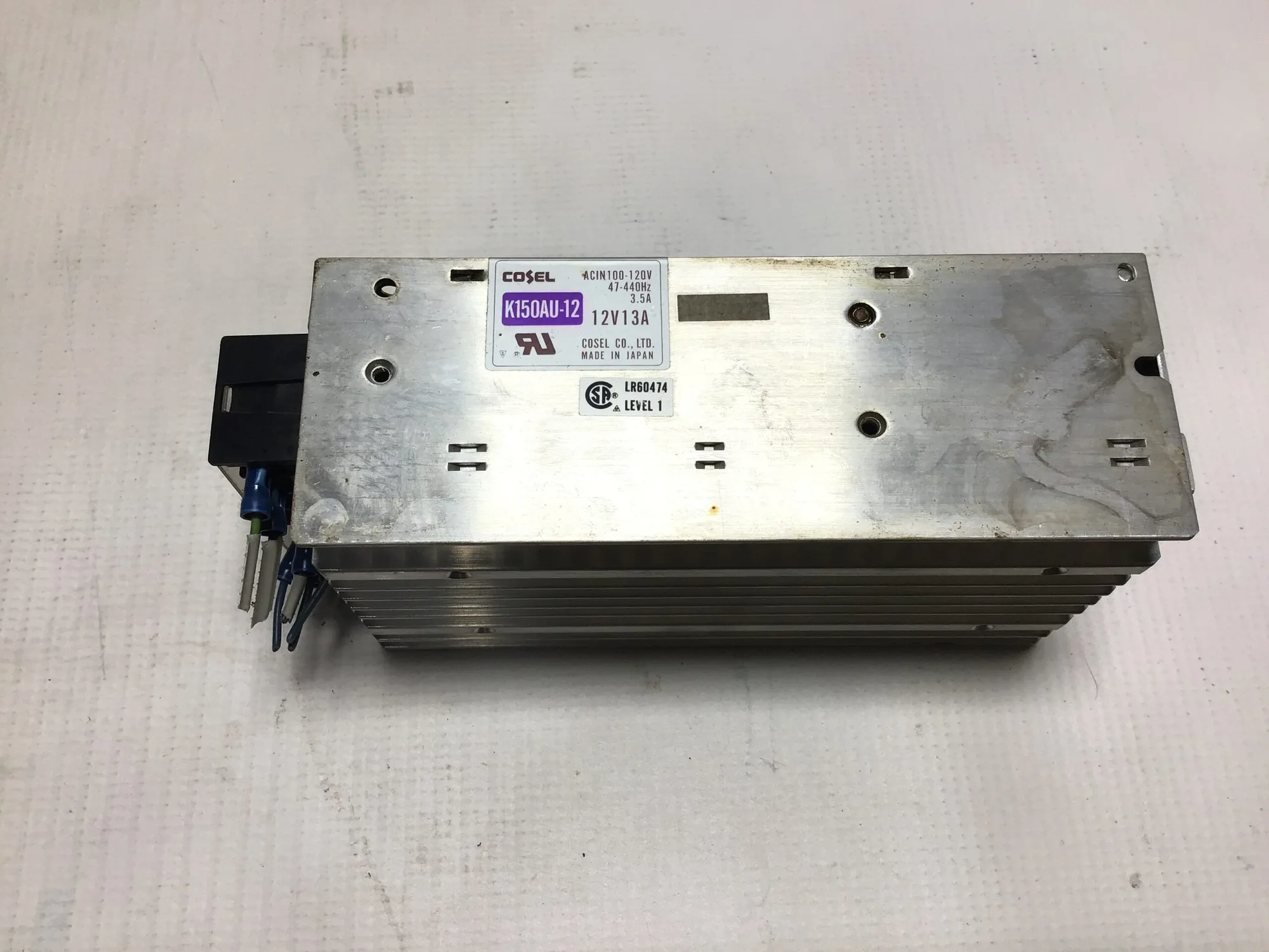 Cosel K150AU-12 Power Supply Input ACIN100-120V 47-440Hz 3.5A Output 12V 13A