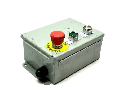 Continuous Hinge Enclosure | Hoffman A806CH  w/ Allen Bradley Pushbuttons - Used