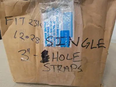 3" EMT 1-Hole Strap (Box of 75)