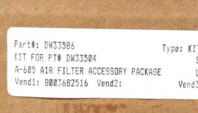 NEW DWYER A-605 AIR FILTER ACCESSORY PKG. A605