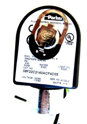 NEW PARKER 08F22C2140ACF4C05 COMPLETE VALVE NPT 1/2 ORIFICE 5/8