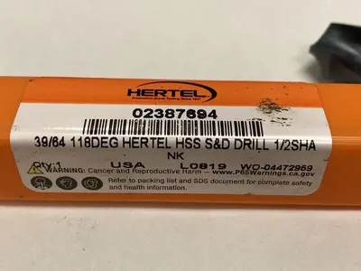 New | in-Stock HERTEL 02387694 Drills Ohio US | Surplus Asset Holdings #1235949