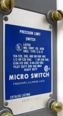 NEW HONEYWELL MICRO SWITCH 102ML1 LIMIT SWITCH