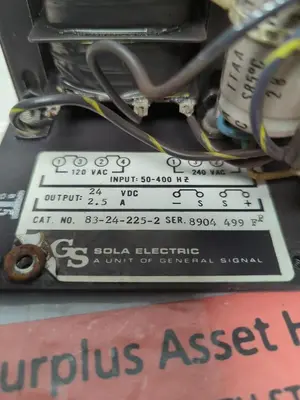 Used SOLA 83-24-225-2 Miscellaneous Equipment (Electrical & Power) | Surplus Asset Holdings #1197342