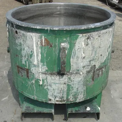 SPC6800  Mixer and Blender 100 gallon Ross change can Stainless Steel 39.25" inside diameter 27.5" inside height