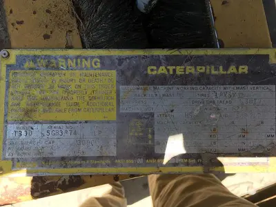 USED CATERPILLAR T30D 3,000 LB PROPANE FORK-LIFT