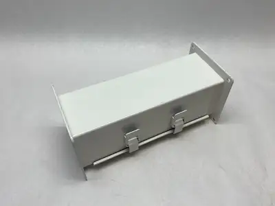 USED HOFFMAN NVENT LAY-IN HINGED COVER WIREWAY FITTING PAINTED WHITE