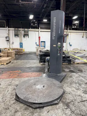 4,000 LBS X 50" X 50" X 98" H STRAN-FLEXER SCALE PACKAGE PALLET SHRINK WRAPPER: YOBRO #24286