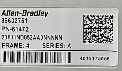 Allen-Bradley 20F11ND052AA0NNNNN PowerFlex753 AC Drive (BIN362)