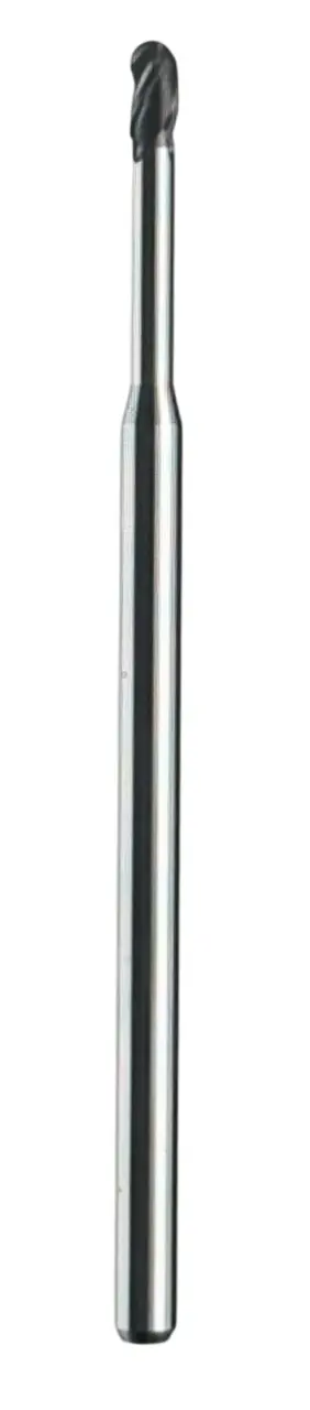 Kyocera .110" Carbide Ball Nose End Mill 3 Flute TA Coating 30 Deg Helix