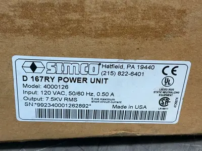 Used SIMCO 4000126 Power Supply - High Voltage Ohio US | HGR 24 #1518403