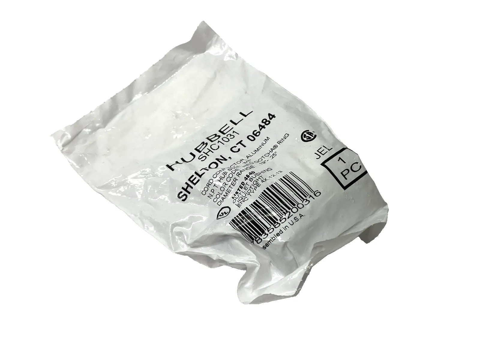 NEW HUBBELL ALUMINUM LIQUID TIGHT CORD CONNECTOR 3/4"