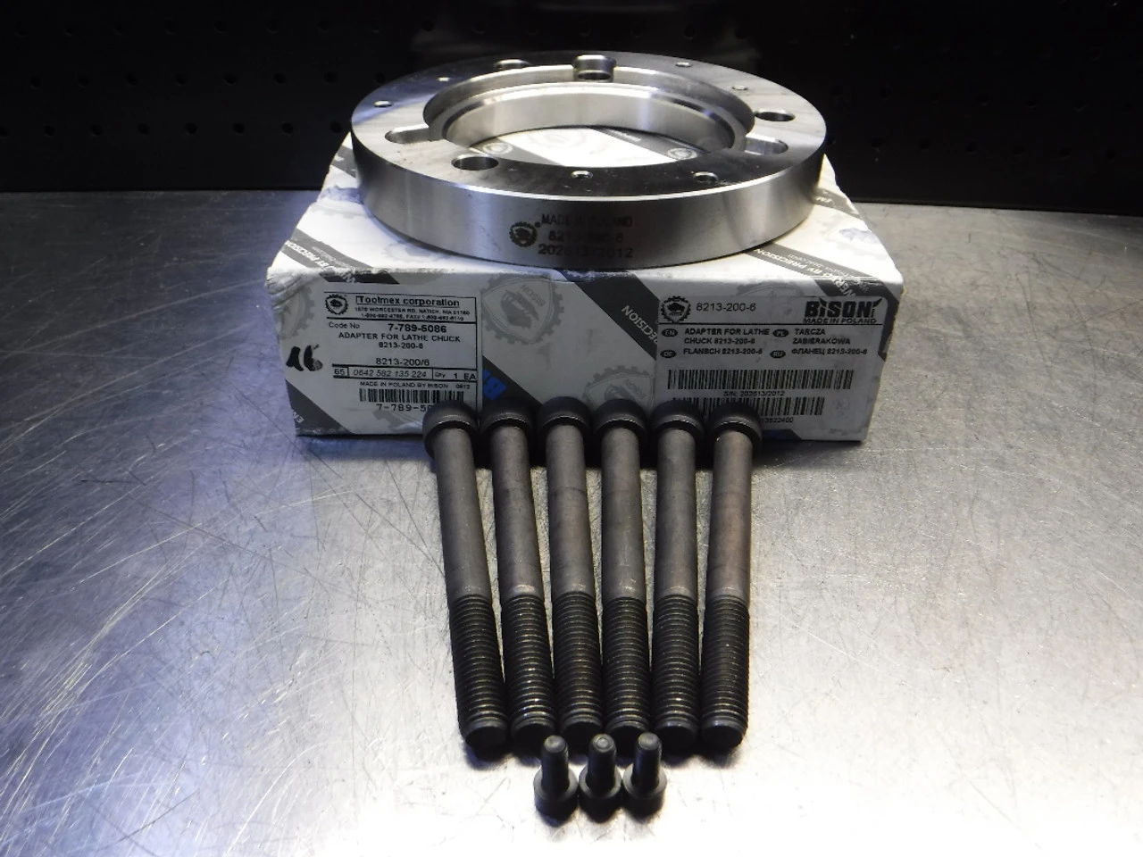 Bison Type "A" Mounting Adapter Plate For Lathe Chuck 8213-200-6 (LOC2187)