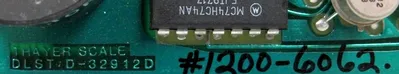 USED THAYER SCALE D-32912D TRANSMITTER BOARD D32912D