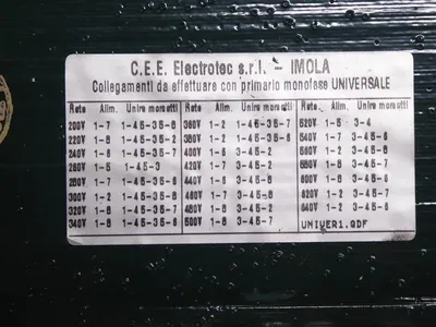 1.0 kVA C.E.E electrotec - Imola MX9247 Transformer 50/60Hz Used