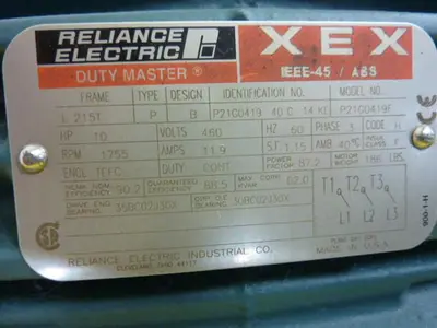 USED RELIANCE ELECTRIC P21G0419F