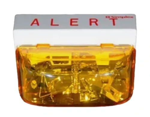 Simplex Grinnell 4906-9207 0743715 Strobe, MCVO, Ceiling Mount, Amber Lens [New]