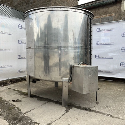 2500 L S/S Vertical Open Top Mixing Tank