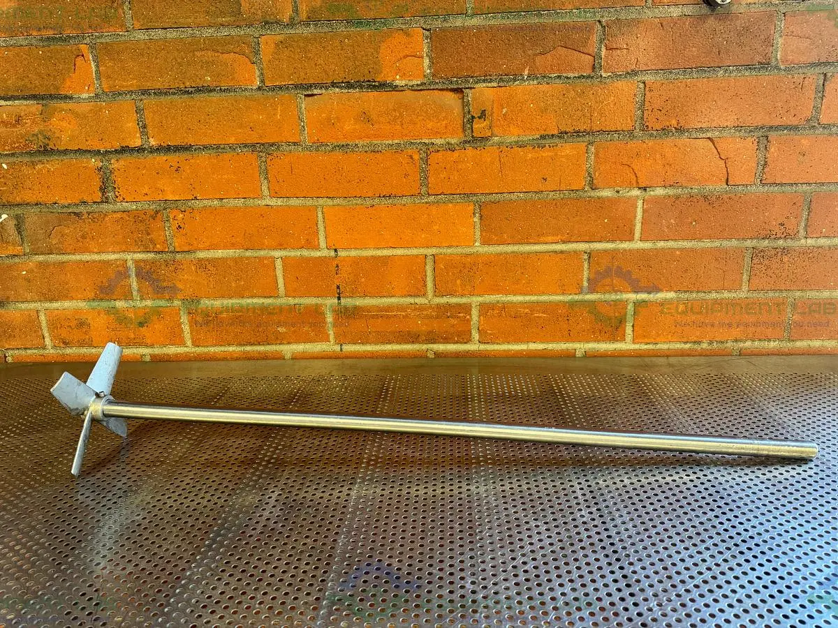 Used 40" STAINLESS STEEL MIXING SHAFT 1" DIAMETER W/ 6" IMPELLER Agitator Shaft California US | Equipment Lab #1415101