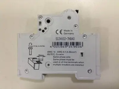 USED SIEMENS 5SJ4102-7HG40