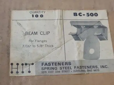 NEW SPRING STEEL FASTENERS INC BC-500