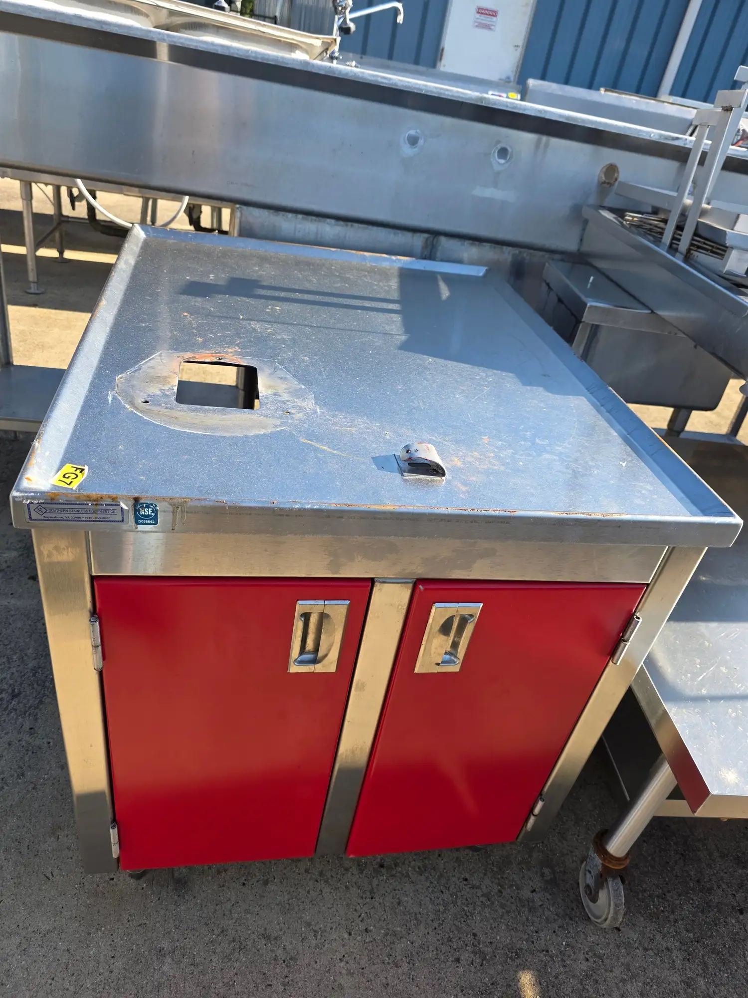 Used Falcon Restaurant Supply, Inc. Used 30"X 37" Stainless Cabinet - FG7 - SS374 Cabinets Illinois US | Falcon Restaurant Supply #1373771