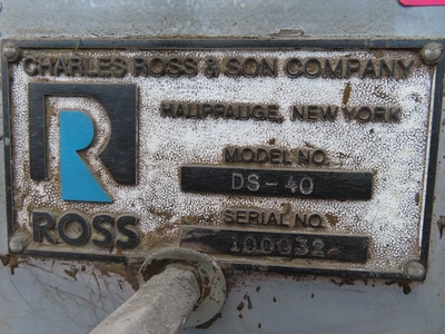 Ross Hydraulic Ram Discharge Press