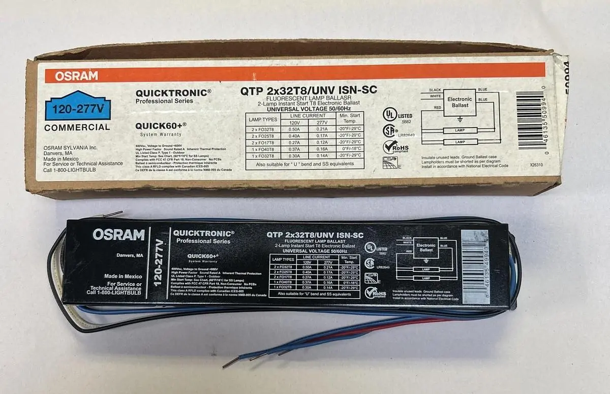 New | in-Stock OSRAM QTP2X32T8/UNV ISN-SC Lighting | Surplus Asset Holdings #1226579